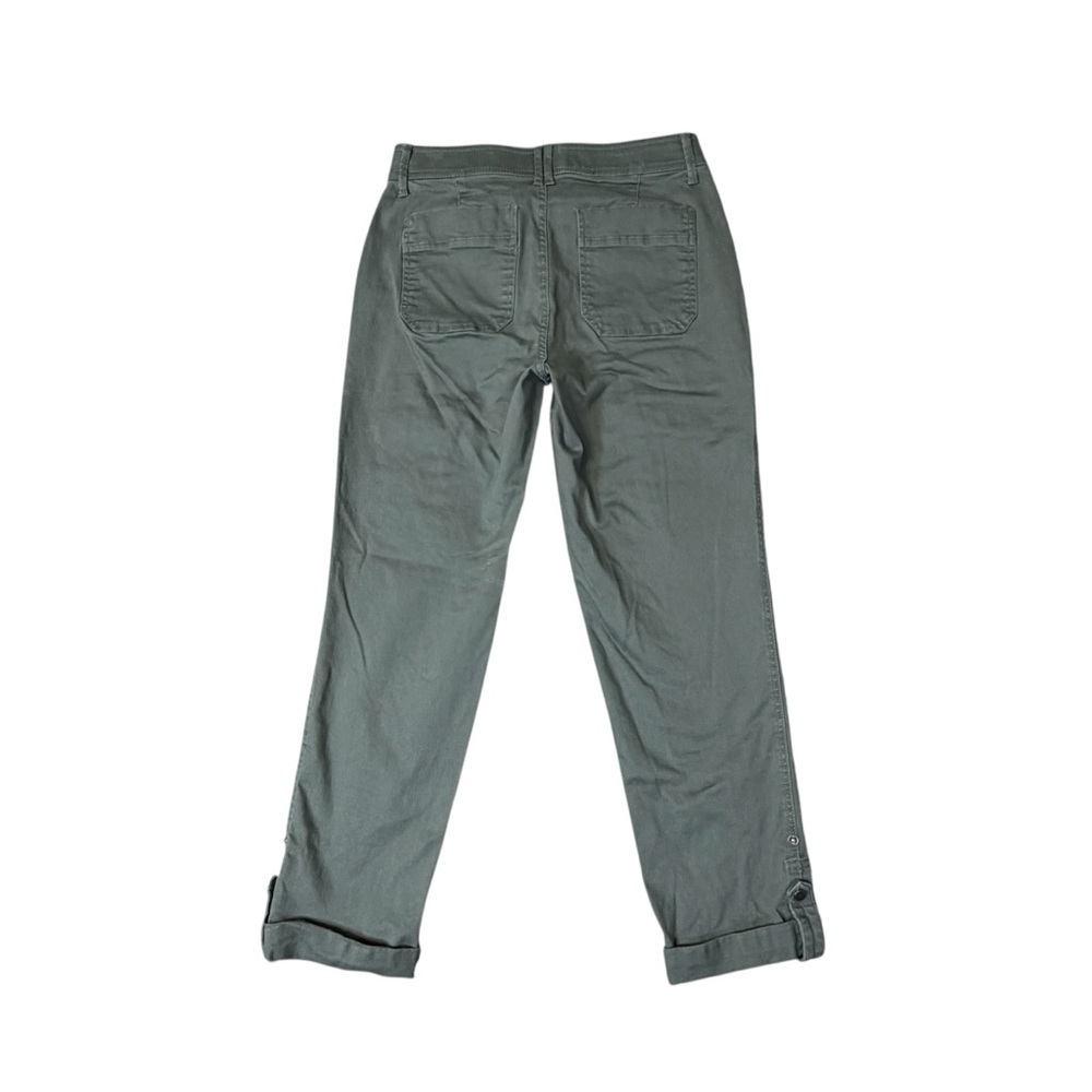 Democracy “Ab” technology Slim Cargo Utility Ankle Pants. Green Size 6 #2079 - Picture 6 of 8